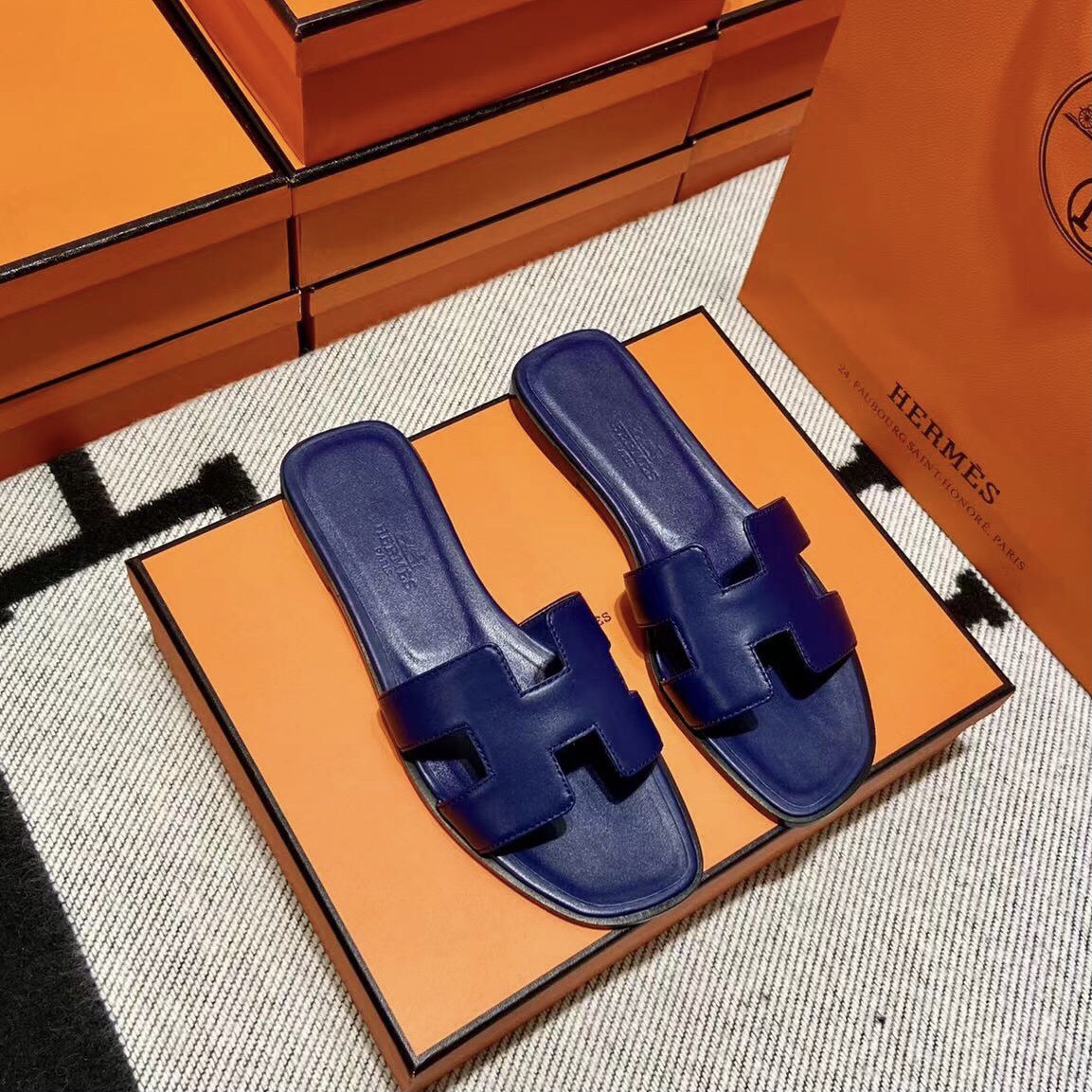 에르메스 올수공 오란 슬리퍼 샌들 스위프트 19